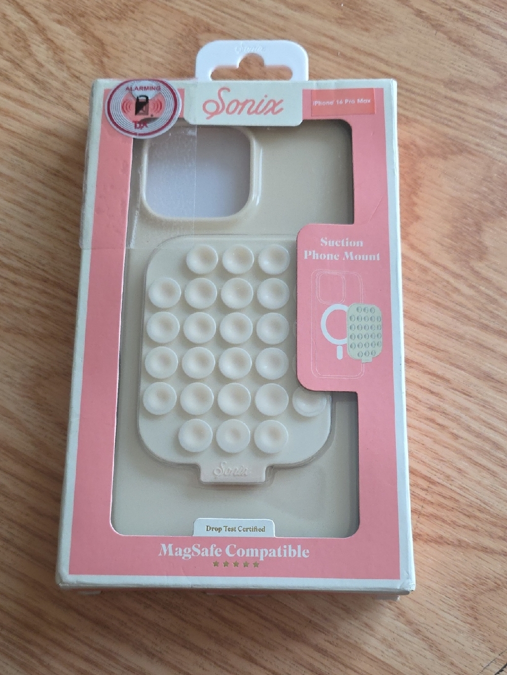 Sonix Beige Suction Cup MagSafe-Compatible iPhone 16 Pro Max Case